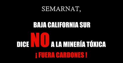 No a la Minería Tóxica en Baja California Sur