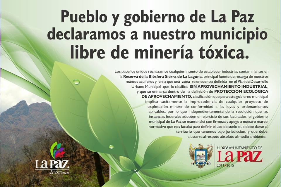 Pronunciamiento Municipio La Paz vs Los Cardones (Jun 2014)