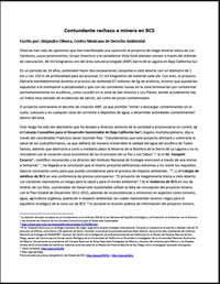Pronunciamiento en contra de Los Cardones CEMDA (Nov 2014)