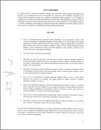 Carta Compromiso Gobernador vs Mega Minería Tóxica (Ene 2011)